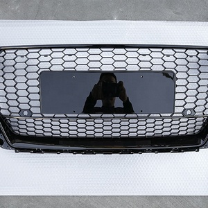 2015-2018 Modèles voiture avant Griile avec quatre <span class=keywords><strong>roues</strong></span> <span class=keywords><strong>motrices</strong></span> pour <span class=keywords><strong>Audi</strong></span> <span class=keywords><strong>TT</strong></span> mise à niveau TTRS ABS noir Roadinjoy - Product Image 5