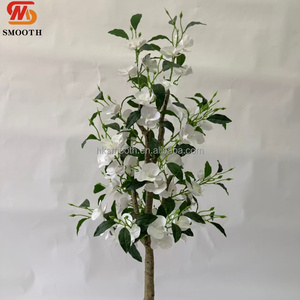 SMOOTH - Nueva Llegada, Árbol de Flores Artificiales de Color Naranja en Maceta, Decoración Floral para Bodas y Eventos, Centro de Mesa para Bodas - Product Image 4