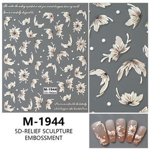 5D Nail Art Autocollants Stickers Auto-Adhésif Coloré Nail Fournitures Nail Art Design Décoration Accessoires - Product Image 5