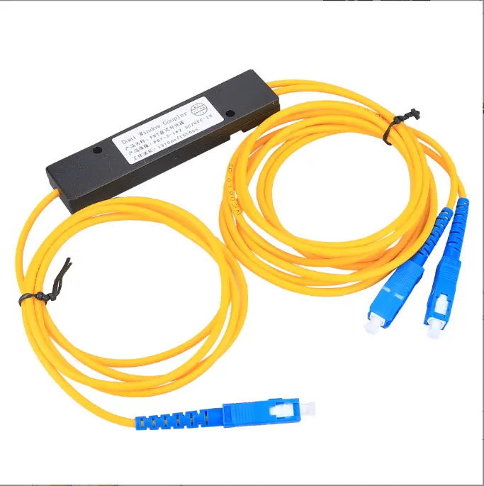 Fiber optic splitter Pigtail 1X2 box package splitter FBT PLC splitter