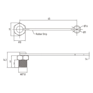 حماية غبار M8 لأغطية الغبار M8 قبعات حماية للذكور مع حزام IP67 مقاوم للماء - Product Image 4