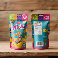 Sacs d'emballage écologiques, sachets autoportants, emballages alimentaires, sacs en aluminium anti-humidité pour fruits secs, noix, chocolats