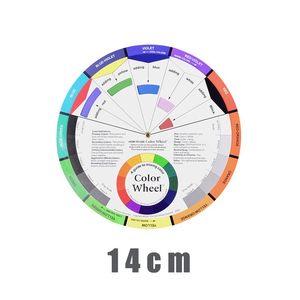 Cercle chromatique de mélange des couleurs, <span class=keywords><strong>carte</strong></span> de couleur ronde professionnelle en papier pour le mélange des couleurs de maquillage permanent - Product Image 5