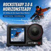 Caméra sportive Action 5 Pro 4K, qualité d'image haut de gamme, pour la conduite à moto, les vlogs, la photographie de voyage