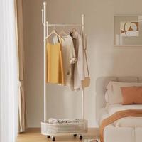 Porte-manteau sol suspendu or luxe métal salon mobile arbre support maison stockage Organisation vêtements porte-manteau avec roue