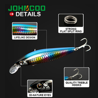 JOHNCOO – leurre méné coulant en tungstène artificiel, 105mm, Wobbler à Long lancer, appât artificiel idéal pour la pêche au bar ou au brochet, 17g