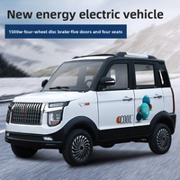Voiture électrique à quatre roues pour usage domestique, véhicule à énergie nouvelle pour femmes adultes, entièrement fermée, climatisation, 4 portes, 5 places, 1500W
