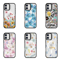 Étui de téléphone magnétique 2 en 1 de luxe en TPU + PC givré pour 17 Pro Max, double protection, antichoc, couleurs bonbon