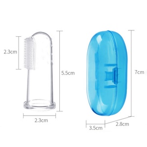 Günstige Baby-Fingerzahnbürste im Großhandel Weiche Silikon-Trainingszahnbürste für Kleinkinder BPA-frei Mundpflege für Babys Zähne reinigen Massage - Product Image 6