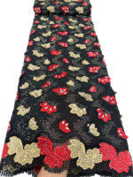 Tissu en dentelle de coton brodé NI.AI avec strass, dentelle suisse africaine, matière pour robe de mariée pour femmes