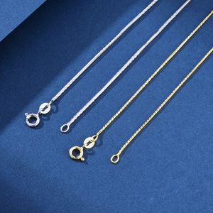Collar <span class=keywords><strong>de</strong></span> Cadena Cubana <span class=keywords><strong>de</strong></span> Plata S925 Chapada en Oro <span class=keywords><strong>de</strong></span> 14K al por Mayor, Corte <span class=keywords><strong>de</strong></span> Diamante, Diseño <span class=keywords><strong>de</strong></span> Hueso <span class=keywords><strong>de</strong></span> Anís, Romántico, para Regalo <span class=keywords><strong>de</strong></span> Mujer u Hombre - Product Image 6