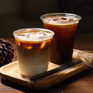 Gobelets à bulles jetables en plastique PET avec couvercle 500ml 700ml, gobelets transparents de qualité alimentaire pour thé au lait, desserts, boissons froides - Product Image 3