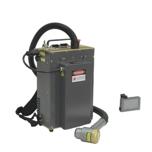 Machine de nettoyage au laser à fibre pulsée 200W 300W pour sac à dos, élimine la rouille et la peinture, et les graffitis des murs extérieurs - Product Image 3