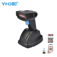 Lector de código Qr de escaneo automático manos libres de alta calidad, 2D, resistente, 2,4G, escáner de código de barras inalámbrico con Base de carga,