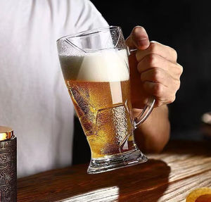 Chope à bière allemande en verre avec logo personnalisé, 600 ml, chopes de football, plusieurs tailles, verres à bière pression pour les jeux sportifs de la <span class=keywords><strong>FIFA</strong></span>, Mega Cup - Product Image 3