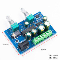 Gold-A058 2.1 carte amplificateur Audio Super Bass 12V à trois canaux Miniature petit Volume numérique classe D