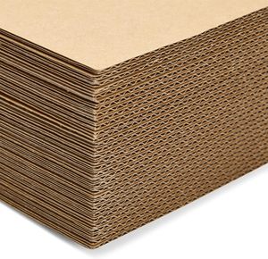 Almohadillas de inserciones de embalaje planas de hojas de cartón corrugado grandes marrones personalizadas para envíos de correo - Product Image 3