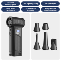 Souffleur d'air comprimé turbo certifié PPWR 90000 tr/min 40W portable rechargeable 2600mAh écologique avec personnalisation pour nettoyage PC