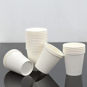 Vasos de Papel para Café Desechables, Biodegradables, Ecológicos, de Pared Simple, con Logotipo Personalizado Impreso, Recubiertos con PLA, de 8oz, 9oz y 16oz - Product Image 1