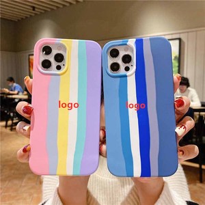 Funda trasera para teléfono móvil <span class=keywords><strong>iPhone</strong></span> 12 Pro Max, carcasa blanda con estampado de arcoíris, IMD, <span class=keywords><strong>2022</strong></span> - Product Image 4