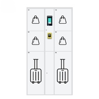 Casier de stockage de bagages électronique intelligent avec paiement par carte et scanner de code, service en libre-service