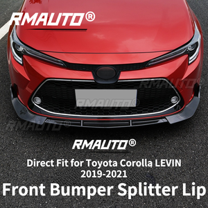 RMAUTO 3Pcs <b>Car</b> Front Bumper Splitter Lip Chin Bumper <b>Diffuser</b> Guard Spoiler <b>for</b> Toyota Corolla LEVIN 2019-2021 Body Styling Kit - Product Image 3