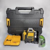 Niveau laser vert 3D avec auto-nivellement et fonction d'alarme pour les travaux de construction, de plomberie et de rénovation sur chantier