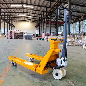 2000kg 2500kg Manueller hydraulischer Paletten hubwagen mit Waage und Drucker Hand paletten heber Elektronische Waage Trans palette - Product Image 5