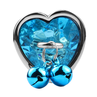 Ventes chaudes : Dilatateur anal en métal avec base en diamant ronde/en forme de cœur, plug anal privé BDSM pour hommes et femmes