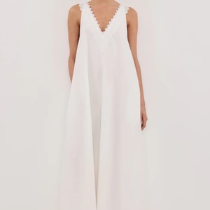 ชุดเดรสยาวเซ็กซี่ลูกไม้สำหรับผู้หญิง แขนกุด คอวี เอวธรรมชาติ เหมาะสำหรับงานปาร์ตี้คลับช่วงฤดูร้อน - Product Image 1