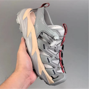 Nouvelles sandales de randonnée légères et confortables en maille rayée pour hommes et femmes, avec bande élastique, amortissantes, antidérapantes, pour l'extérieur, l'hiver - Product Image 4