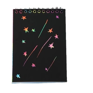 SHJ DIY Rainbow Scratch Paper Art <b>Notebooks</b> Kits for 3-6 Year Old Unisex <b>Kids</b> 9.8x7 Inches Made in China Scratch Book - Product Image 5