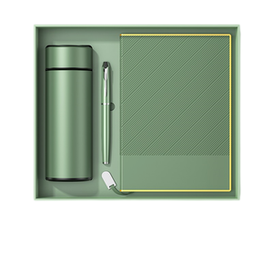 Taccuino in pelle goffrata ricamata Set regalo penna bottiglia Business ringraziamento di qualità Premium prodotti promozionali per la casa - Product Image 2