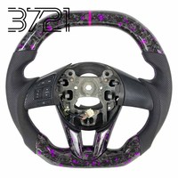 Untuk Mazda 6 Atenza Mazda 3 Axela 2014-2025 Setir Serat Karbon Tempa Warna Ungu Fragment Kulit Kustom Roda Balap