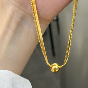 Nuevo diseño, cadenas <span class=keywords><strong>de</strong></span> eslabones <span class=keywords><strong>de</strong></span> cuentas <span class=keywords><strong>de</strong></span> placa <span class=keywords><strong>de</strong></span> oro <span class=keywords><strong>de</strong></span> 18 quilates, colgante <span class=keywords><strong>de</strong></span> bola dorada, collar <span class=keywords><strong>de</strong></span> acero inoxidable multicapa, collar <span class=keywords><strong>de</strong></span> <span class=keywords><strong>cadena</strong></span> multicapa - Product Image 6