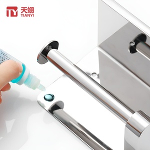 Luxury <b>Wall</b> <b>Mounted</b> 304 Stainless Steel Toilet Paper Roll Holder With <b>Phone</b> Shelf Bathroom Accessories Paper Towel Dispenser - Product Image 3