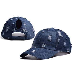 M0409 Nouvel arrivage Chapeaux de baseball en denim de haute qualité pour femmes - Product Image 1