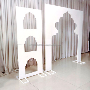 FURUN mariage scène blanc grand arc support métal toile de fond panneau cadre salle de mariage événement décoration - Product Image 5
