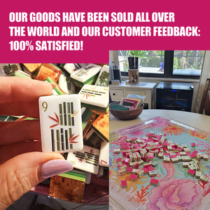 Fichas de Mahjong Americanas de Acrílico con Diseño de Madera de 4 Capas, Hechas <span class=keywords><strong>a</strong></span> Mano por Expertos (1.24 pulgadas, 160 Fichas) <span class=keywords><strong>a</strong></span> Buen Precio para Reuniones - Product Image 5