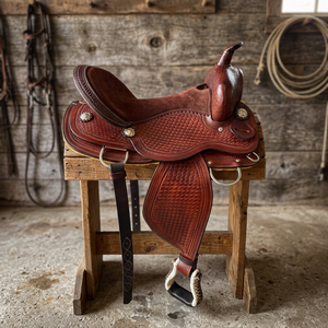 Sillín de Montaña Personalizado BS International para Carreras, Estilo Inglés, con Estructura de Madera, 100% Cuero Genuino, Herrajes SUS304, Competitivo - Product Image 1