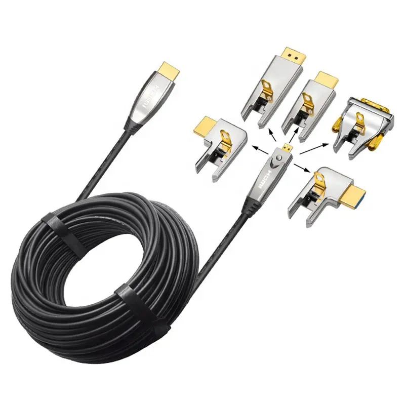 Slim HDMI 2,0 4K Ultra-HD AOC Cable de fibra óptica HDMI Versión 4K 2,0 5M 10M 15M 20M 25M 30M 50M 100M 150M 200M 300M 500M