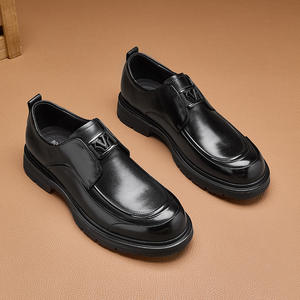 High-end genuine leather casual business lace-up <b>shoes</b>, enhancing men's breathability - Product Image 4