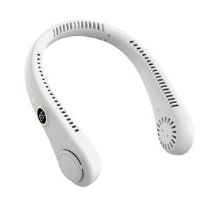 2025 <span class=keywords><strong>ventilateur</strong></span> de cou suspendu sans fil USB charge Portable paresseux affichage numérique sport pliant Mini <span class=keywords><strong>ventilateur</strong></span> électrique - Product Image 5