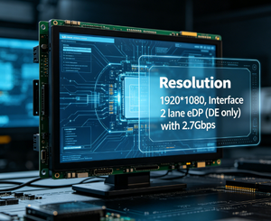 TFT-LCD 14-inci 1080P Digunakan untuk Antarmuka Interaksi Manusia-Mesin / Peralatan Industri / Definisi Tinggi Kelas Medis - Product Image 1