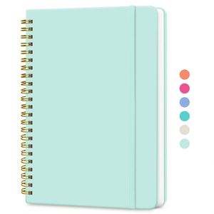 Premium A5 Spiral Bound Notebook 5x7 <b>Work</b> Planner 70 Sheets Leather Strap Custom Printing Office School Supply - Product Image 1