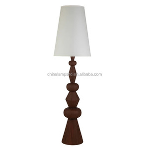 Luxury Modern LED <b>Floor</b> <b>Lamp</b> <b>for</b> Hotel Bedrooms Blue Round <b>Shade</b> with Fabric Wood Metal RGB CCT Large Size E26 Base Office Use - Product Image 3