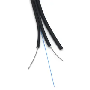 Câble de dérivation FTTH extérieur 9/125 monomode GJYXCH 2 core 2*5mm avec câbles en acier câble à fibre optique
