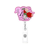 XINXUHONG AP-017 Porte-badge extensible en acrylique motif cœur et poumon, vente en gros OEM