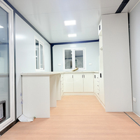 Maison conteneur extensible étanche à 2 chambres, préfabriquée, 20 pieds, 40 pieds, appartement standard hôtelier, structure en acier de luxe