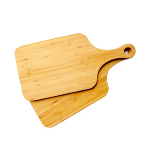 Papan Pemotong Bambu 12-Piece USA Stock dengan Gagang - Logo Laser, Cocok untuk Toko Hadiah, Penyajian & Persiapan - Product Image 2